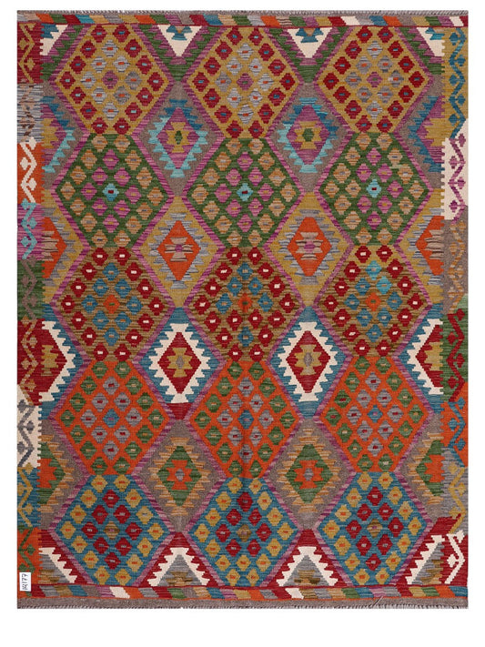 Maimana Afghanistan Kilim Rug - 203 x157 cm