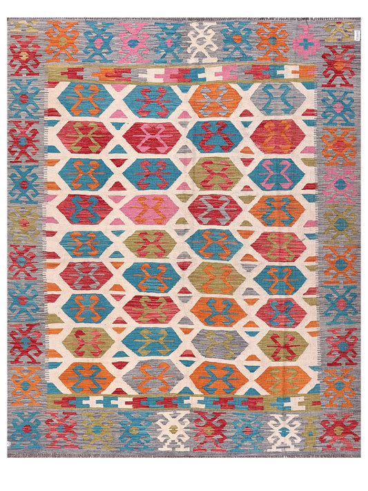 Maimana Afghanistan Kilim Rug - 291 x238 cm