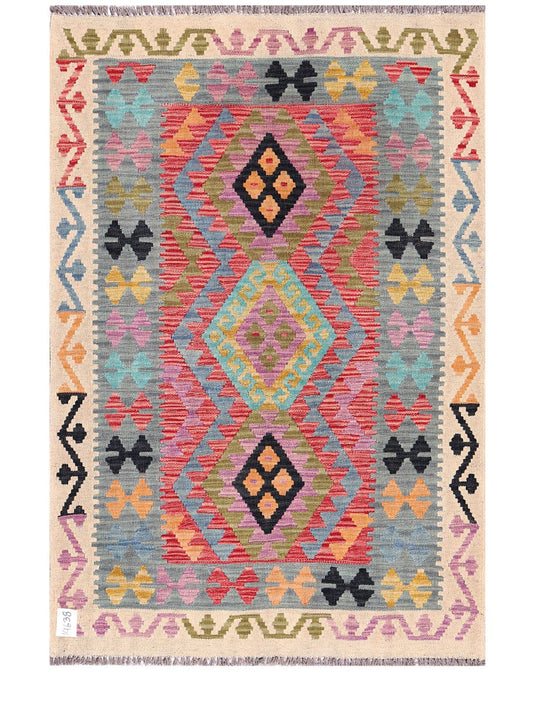 Maimana Afghanistan Kilim Rug - 151 x103 cm