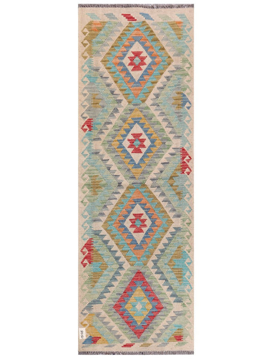 Maimana Afghanistan Kilim Rug - 213 x72 cm