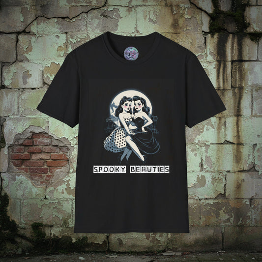 Spooky Beauties Pin-up Sweethearts | Vintage Aesthetic Tee