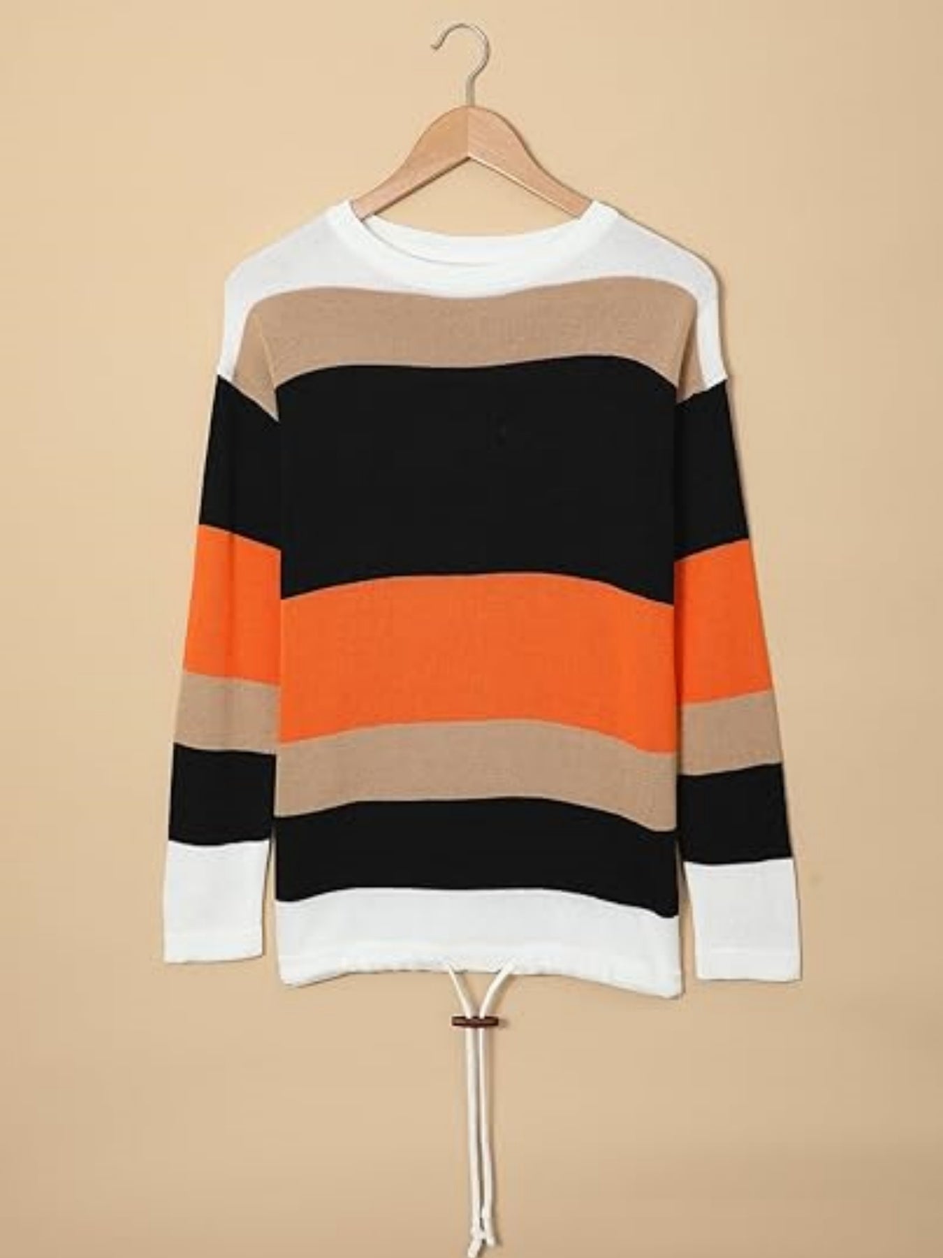 Women’s Striped Color Block Hoodie