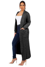 CARDIGAN LONG MAXI PULL MODE FEMME