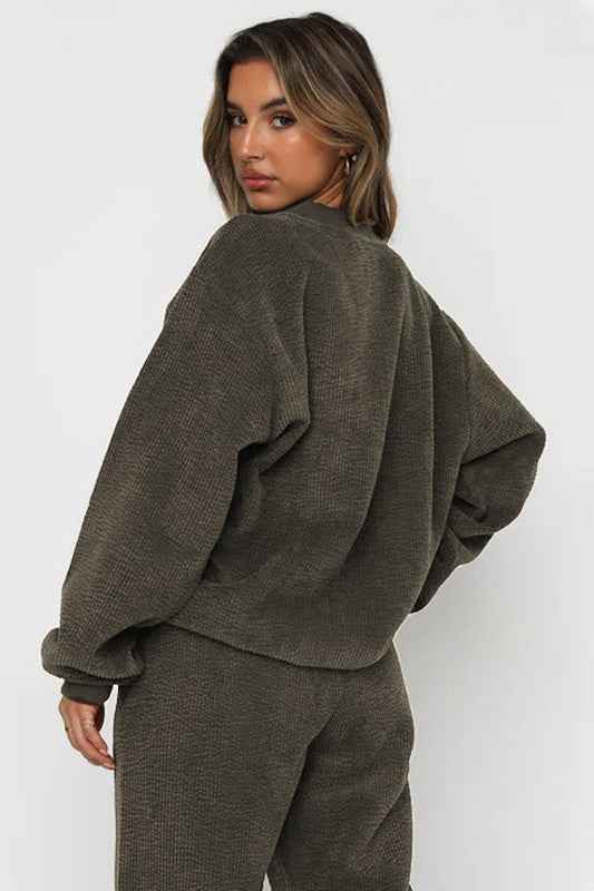 ENSEMBLE WESTERN DEUX PIÈCES EN VELOURS CÔTELÉ POUR FEMME