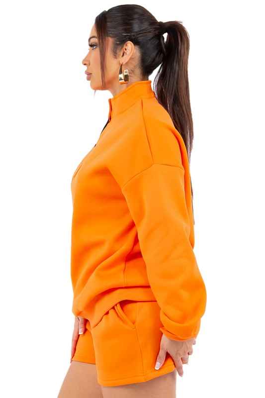 ENSEMBLE SWEAT-SHIRT ET SHORT MODE FEMME