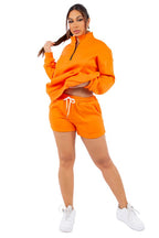 ENSEMBLE SWEAT-SHIRT ET SHORT MODE FEMME