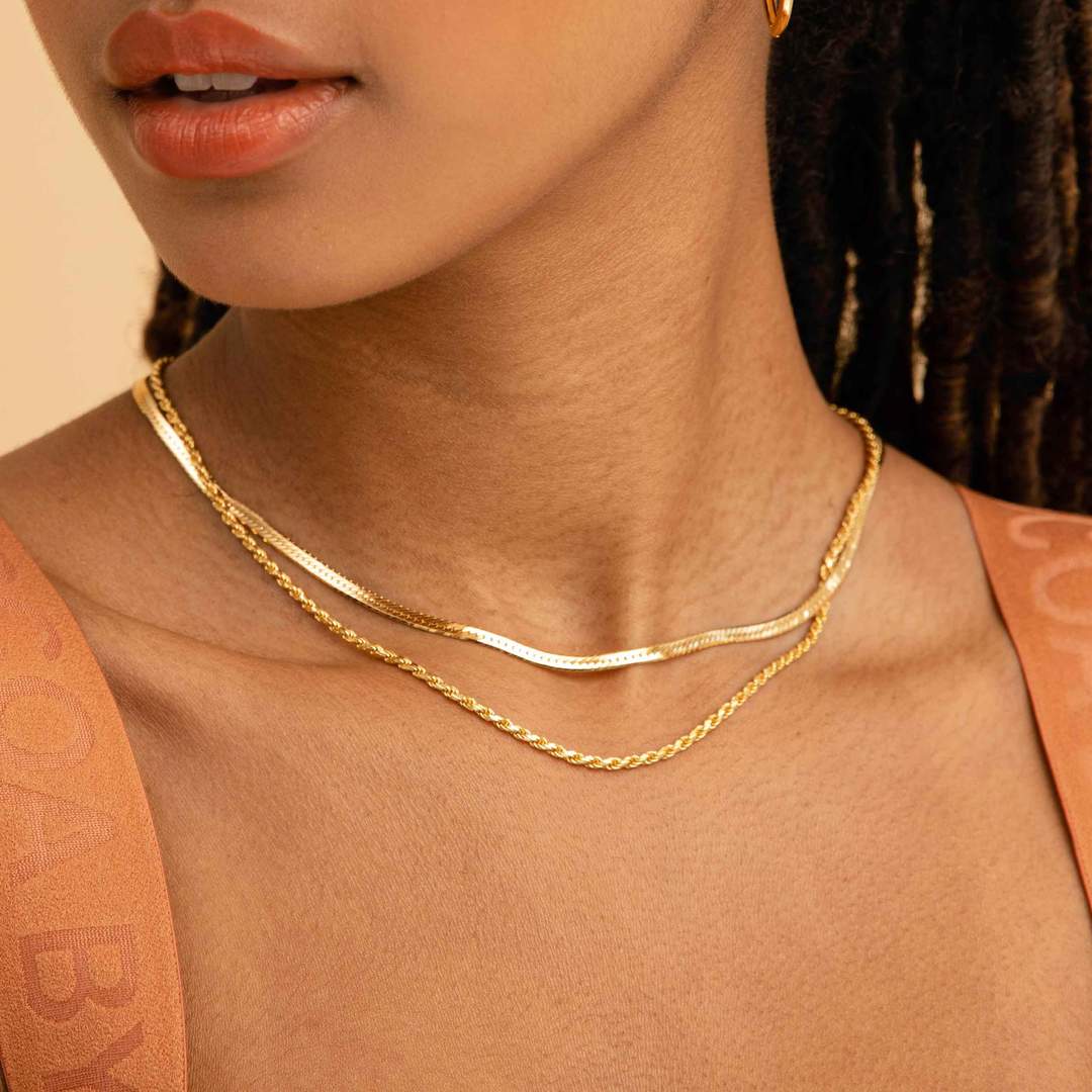 18K GOLD PLATED CHAIN NECKLACE - Lolomo!
