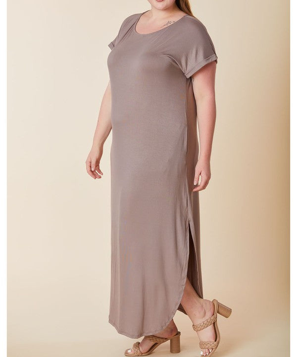 Fabina Bamboo Maxi Dress Curvy Size