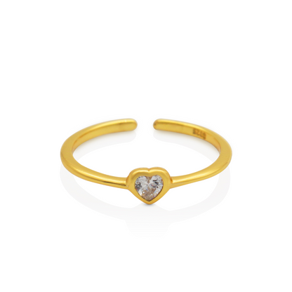 CRYSTAL HEART RING - Lolomo!