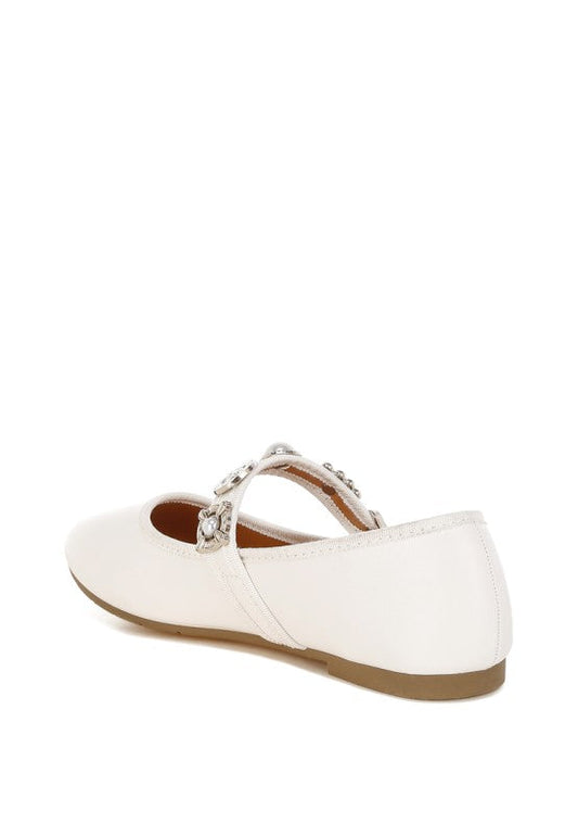 Kavana Charms Embellished Flat Mary Janes