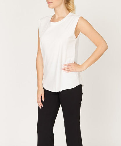 Fabina Cotton Jersey Muscle Tank (New Style)