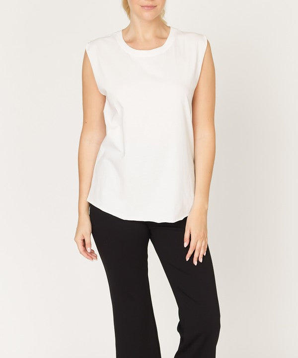 Fabina Cotton Jersey Muscle Tank (New Style)