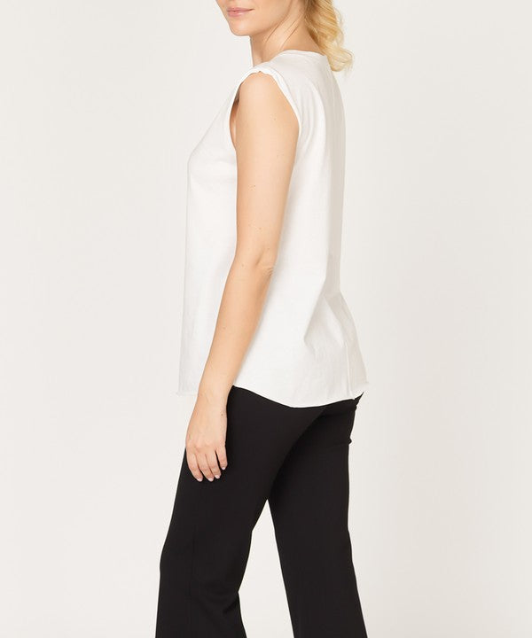 Fabina Cotton Jersey Muscle Tank (New Style)