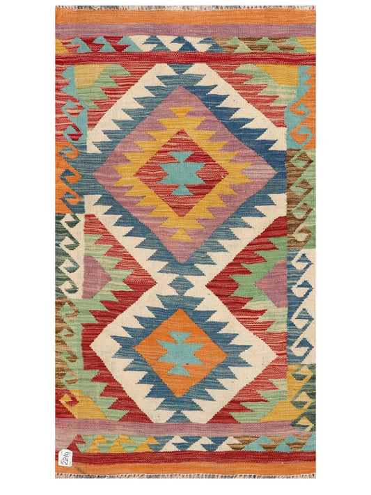 Maimana Afghanistan Kilim Rug - 154 x85 cm