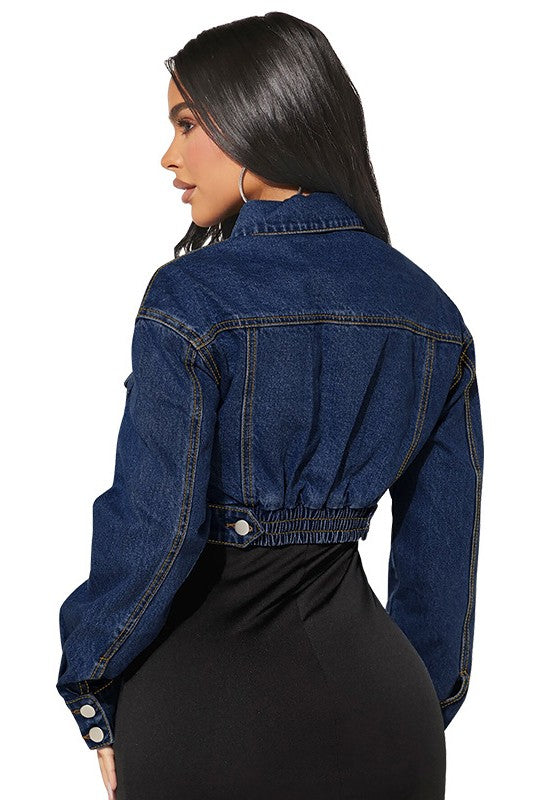VESTE COURTE EN JEAN MODE FEMME