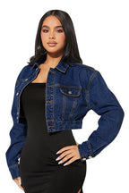 VESTE COURTE EN JEAN MODE FEMME