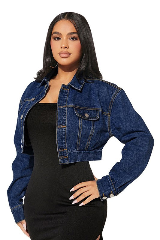 VESTE COURTE EN JEAN MODE FEMME