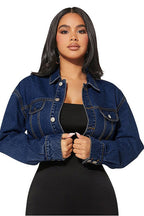VESTE COURTE EN JEAN MODE FEMME