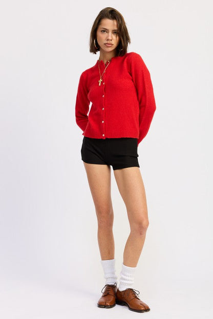 Emory Park Fitted Button Up Cardigan