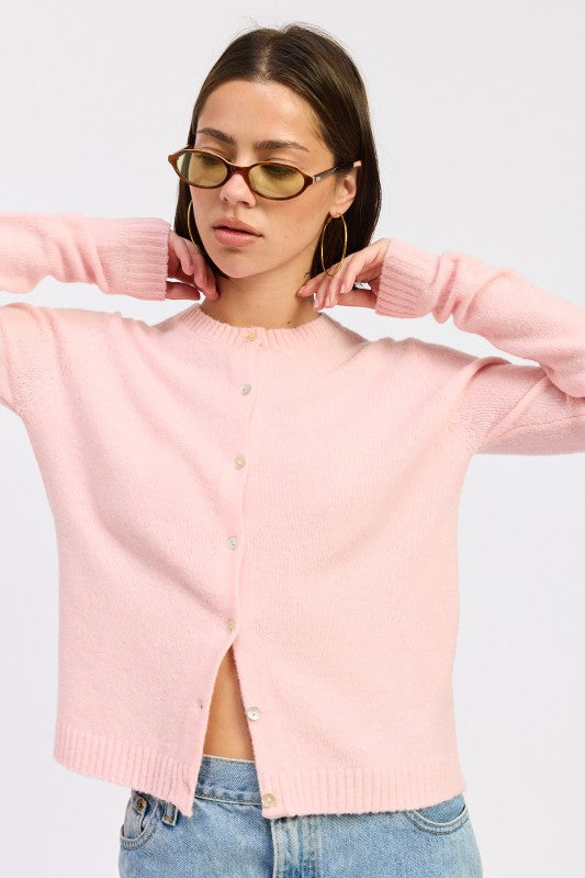 Emory Park Fitted Button Up Cardigan