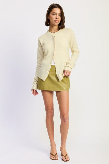 Emory Park Fitted Button Up Cardigan