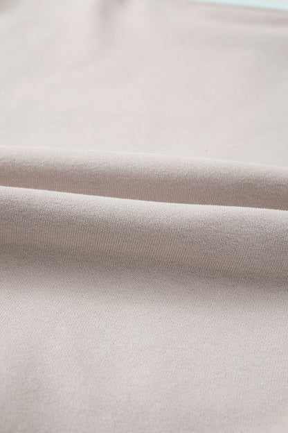 Cotton Colorblock Patchwork Striped  Sweatshirt