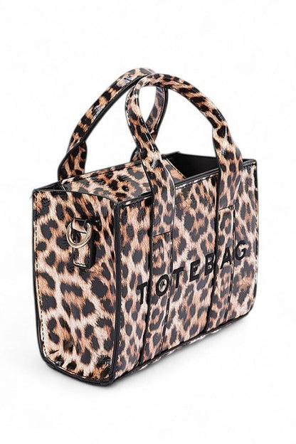 Leopard Printed Small Tote Bag
