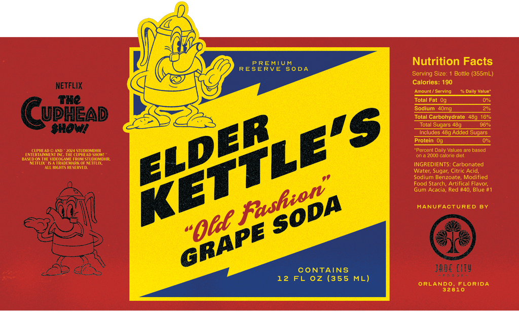 ¡El Show de Cuphead! Paquete de 4 refrescos