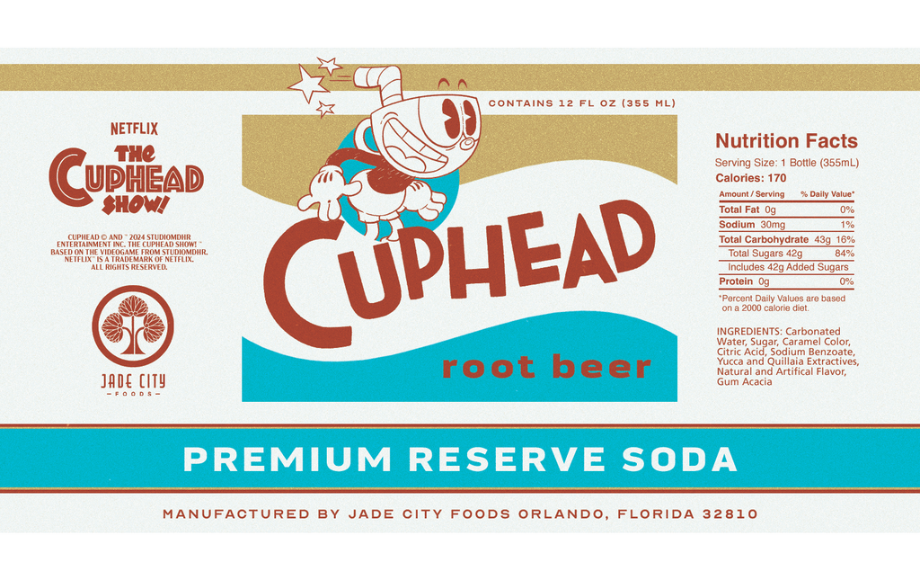 ¡El Show de Cuphead! Paquete de 4 refrescos
