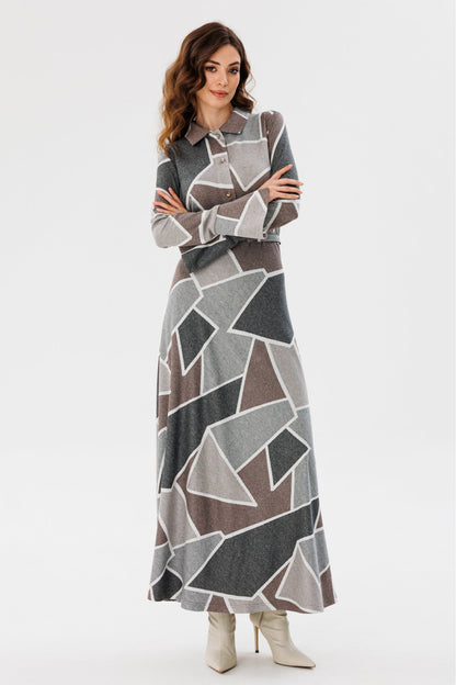 Geometric Print Dress