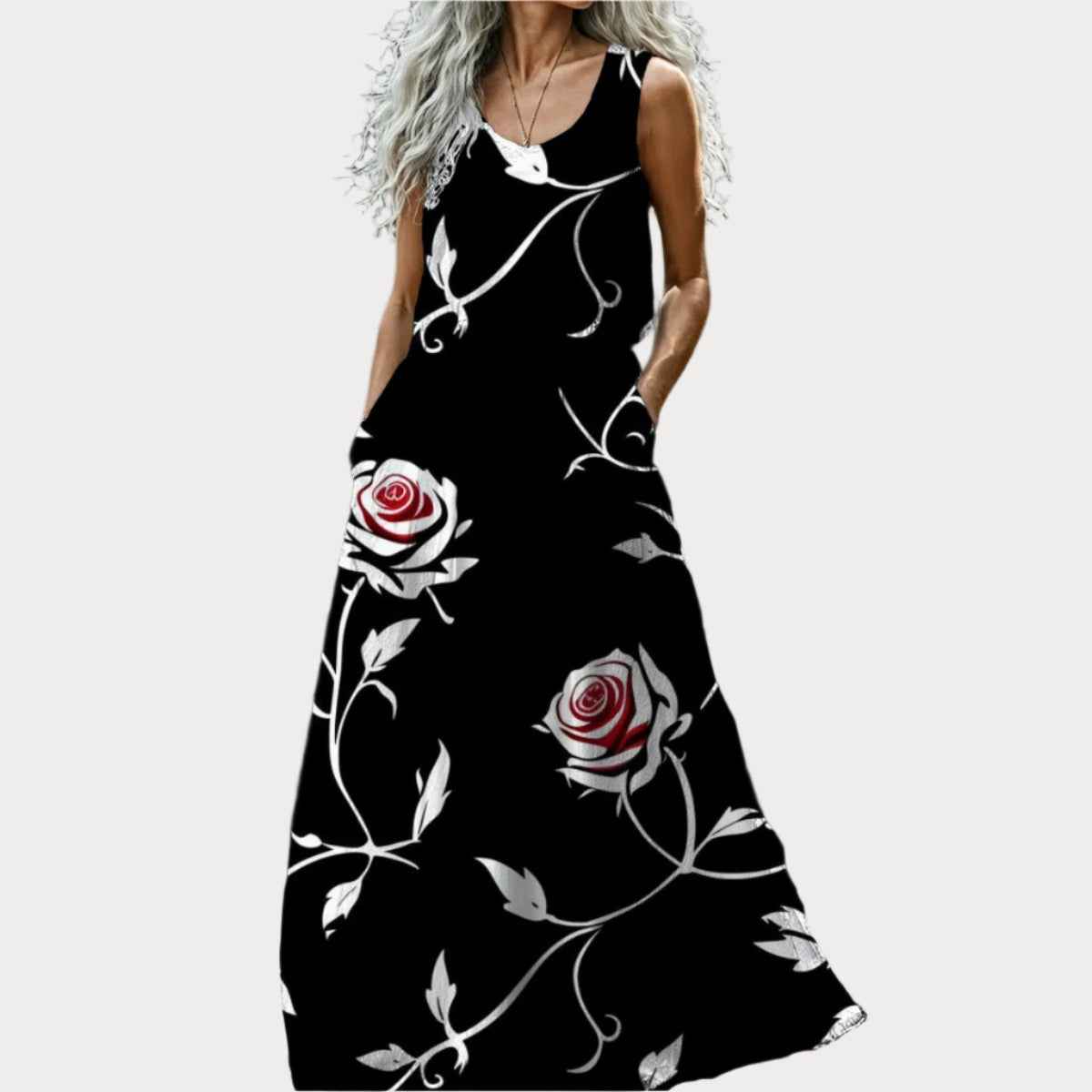Brooklyn Republic™ Standing in the Garden of Eternal Memories Sleeveless Maxi Dress