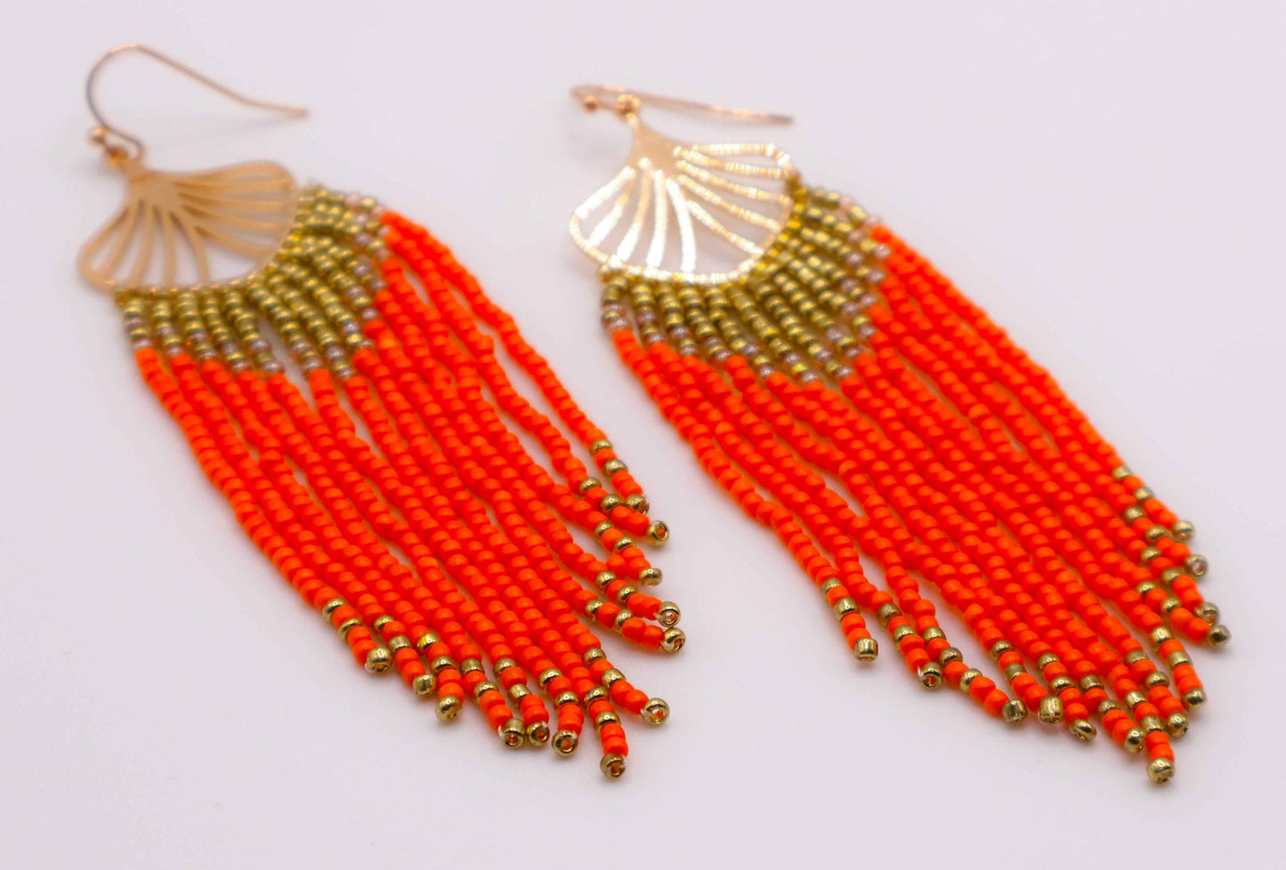 Golden Leaves Earrings – Luxury Gold Leaf Statement Earrings