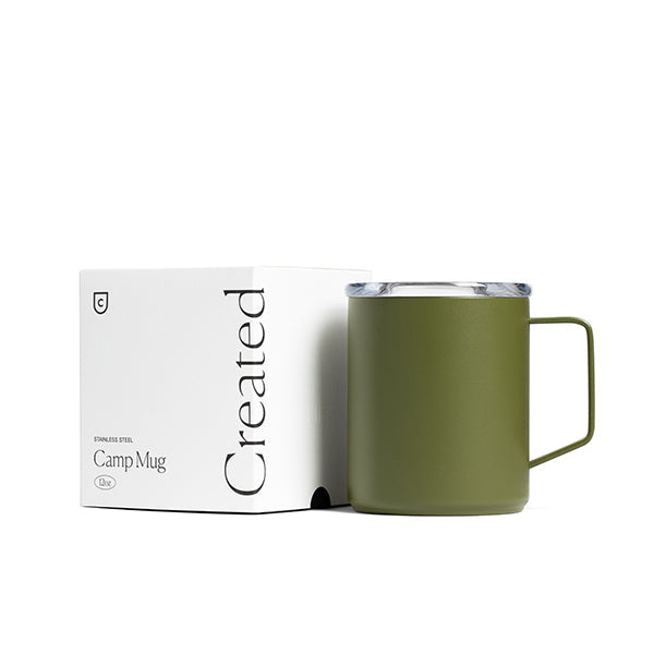 Tasse de camping 12 oz - Vert olive