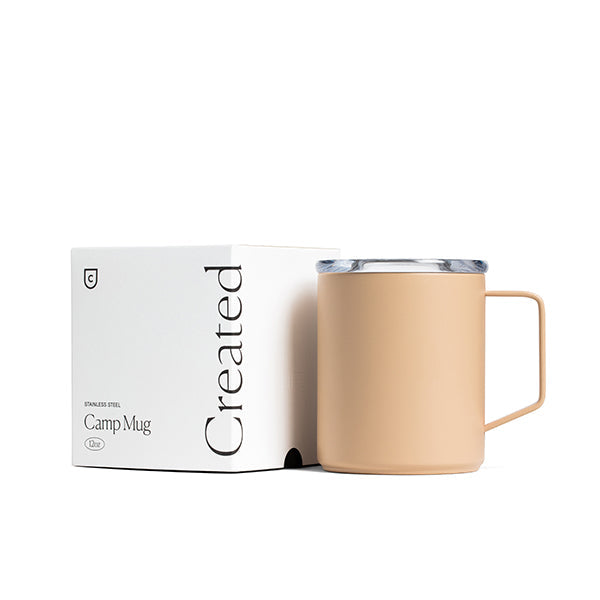 Tasse de camping 12 oz - Tan désert
