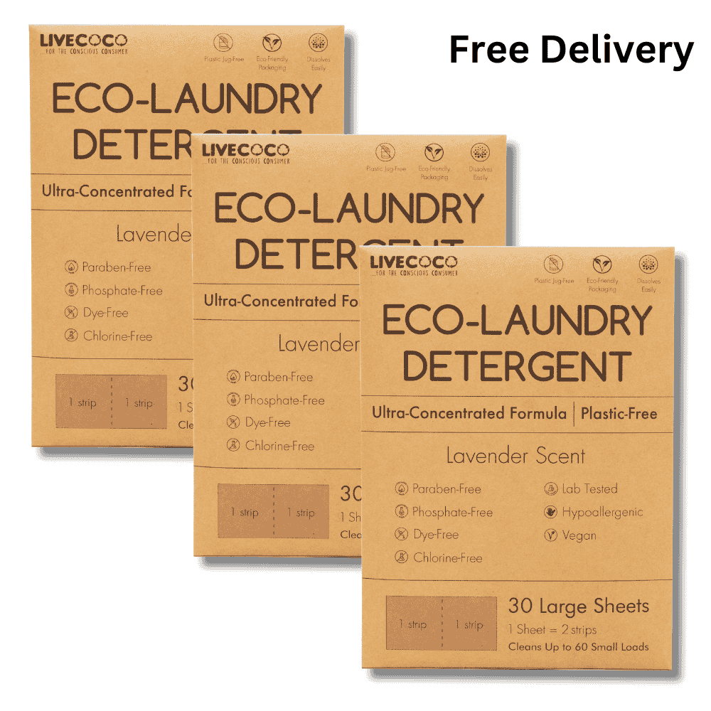 Eco-Laundry Detergent Sheets (60 Loads-Lavender Scent) - Lolomo!