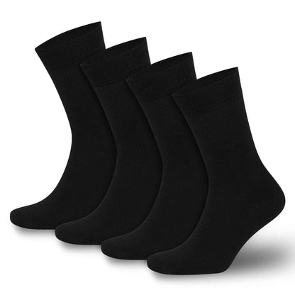 Men’s & Women’s Bamboo Diabetic Crew Socks 4-Pack