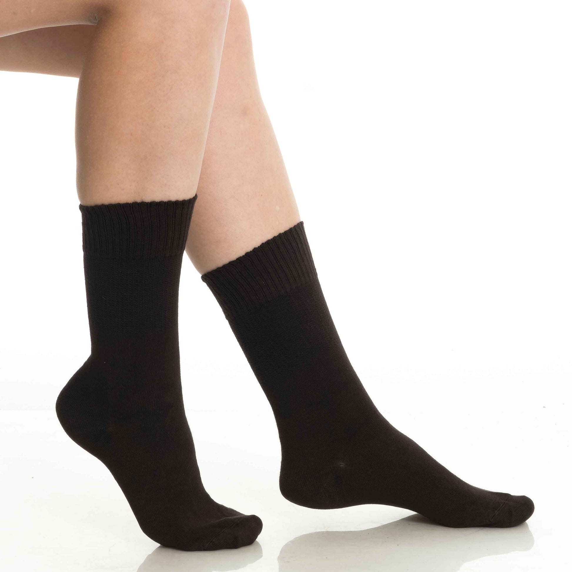 Men’s & Women’s Bamboo Diabetic Crew Socks 4-Pack