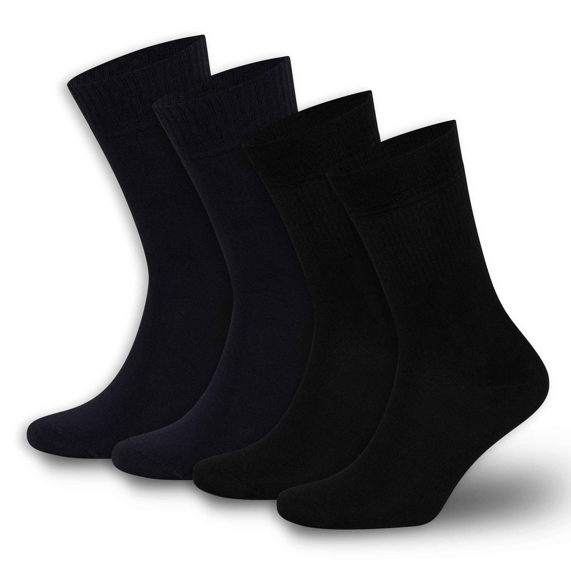Men’s & Women’s Bamboo Diabetic Crew Socks 4-Pack