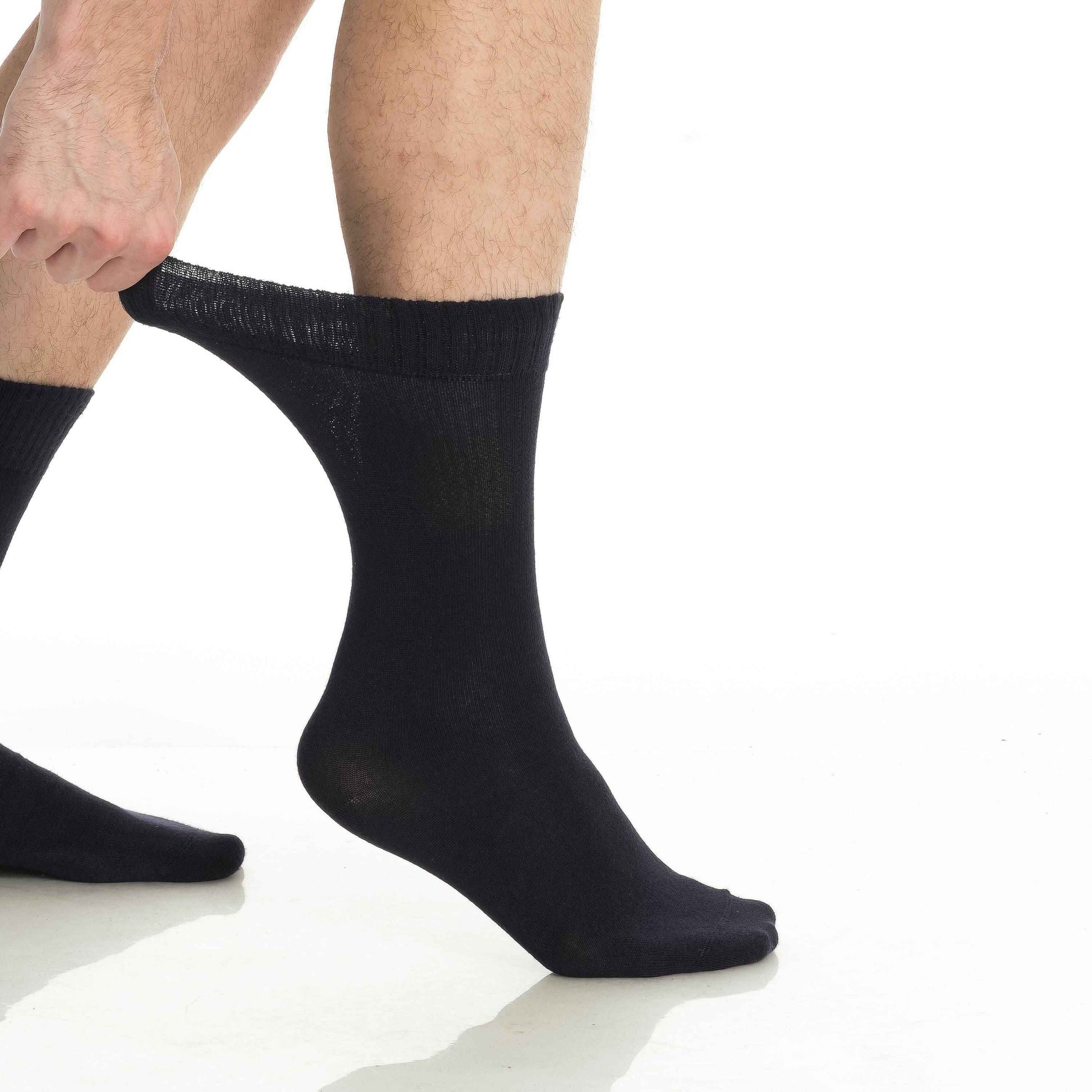 Men’s & Women’s Bamboo Diabetic Crew Socks 4-Pack