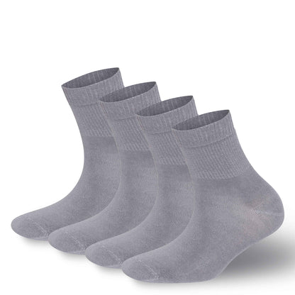 Men’s & Women’s Bamboo Diabetic Ankle Socks 4-Pack