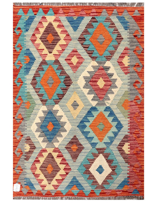 Maimana Afghanistan Kilim Rug - 149 x89 cm