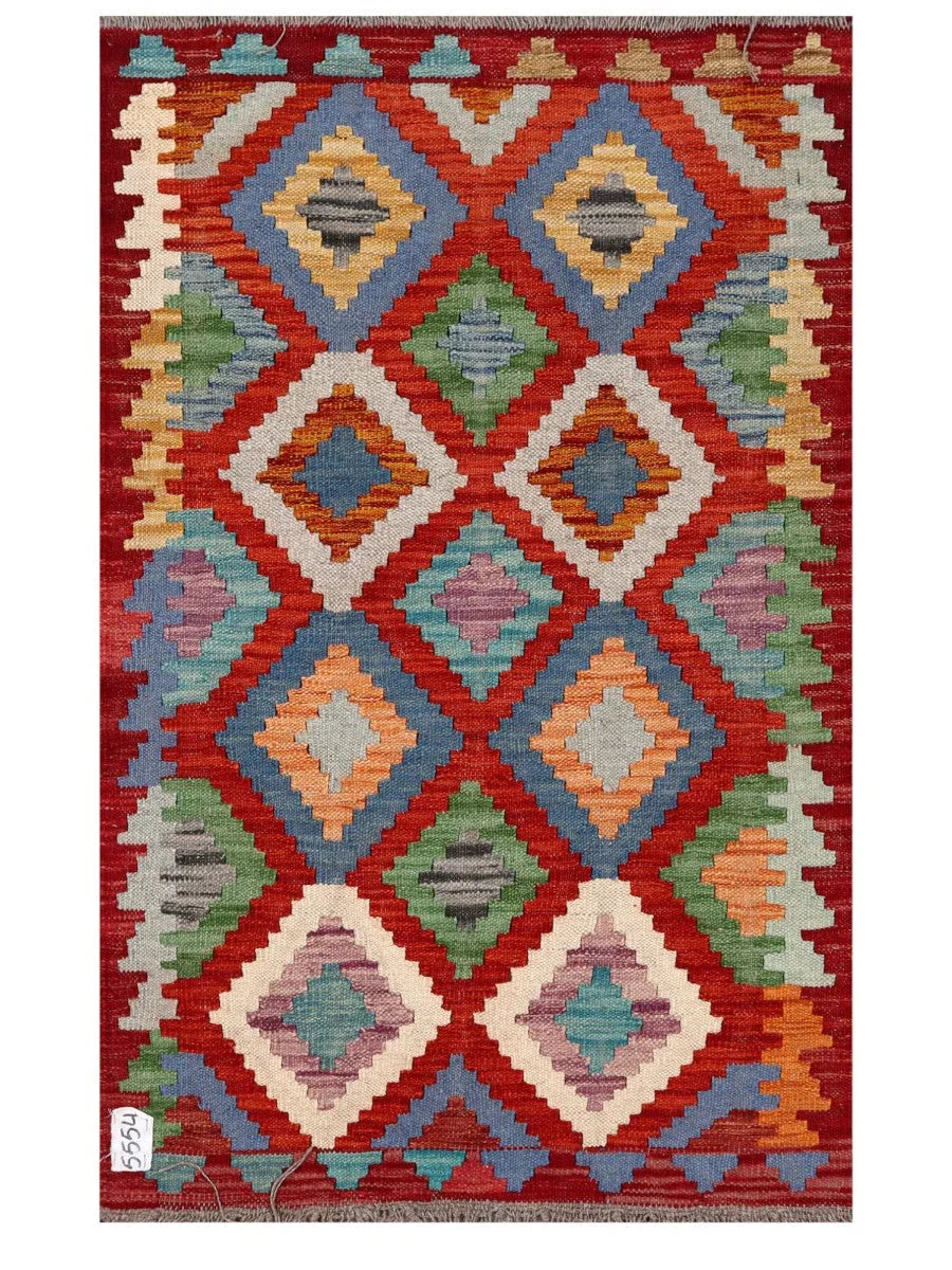 Maimana Afghanistan Kilim Rug - 120 x 75 cm