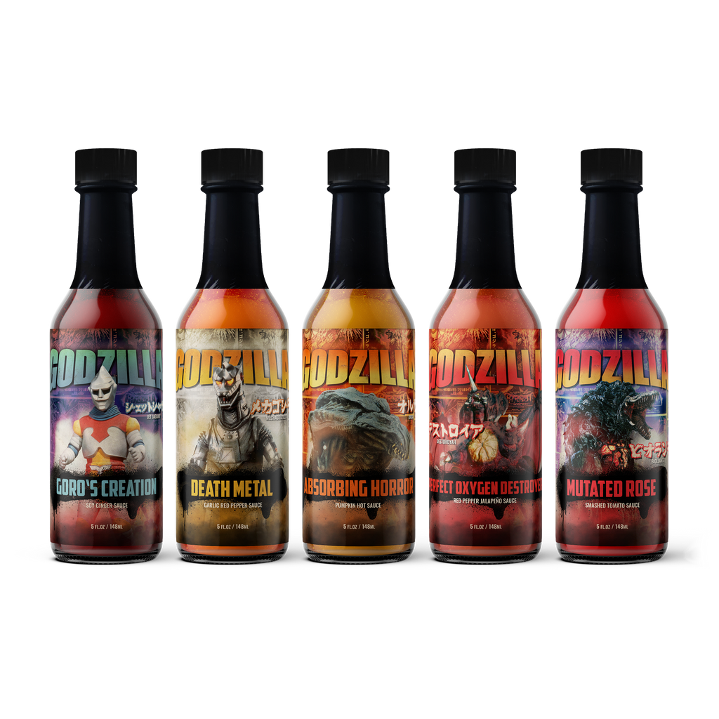 Paquete de 5 salsas picantes Godzilla: Serie 5