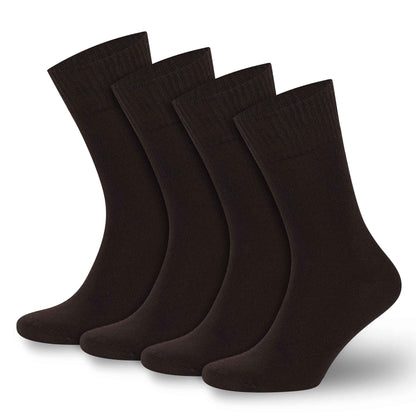 Men’s & Women’s Bamboo Diabetic Crew Socks 4-Pack