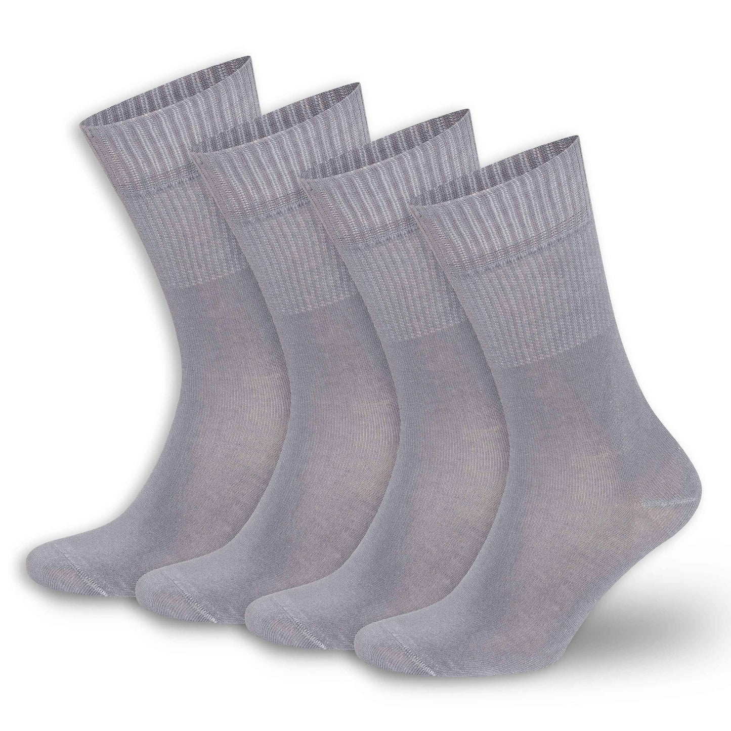 Men’s & Women’s Bamboo Diabetic Crew Socks 4-Pack