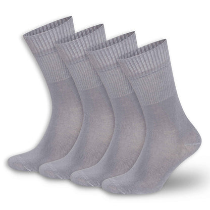 Men’s & Women’s Bamboo Diabetic Crew Socks 4-Pack