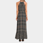 Brooklyn Republic™ Truffle Butter Hem Halter Neck Maxi Dress