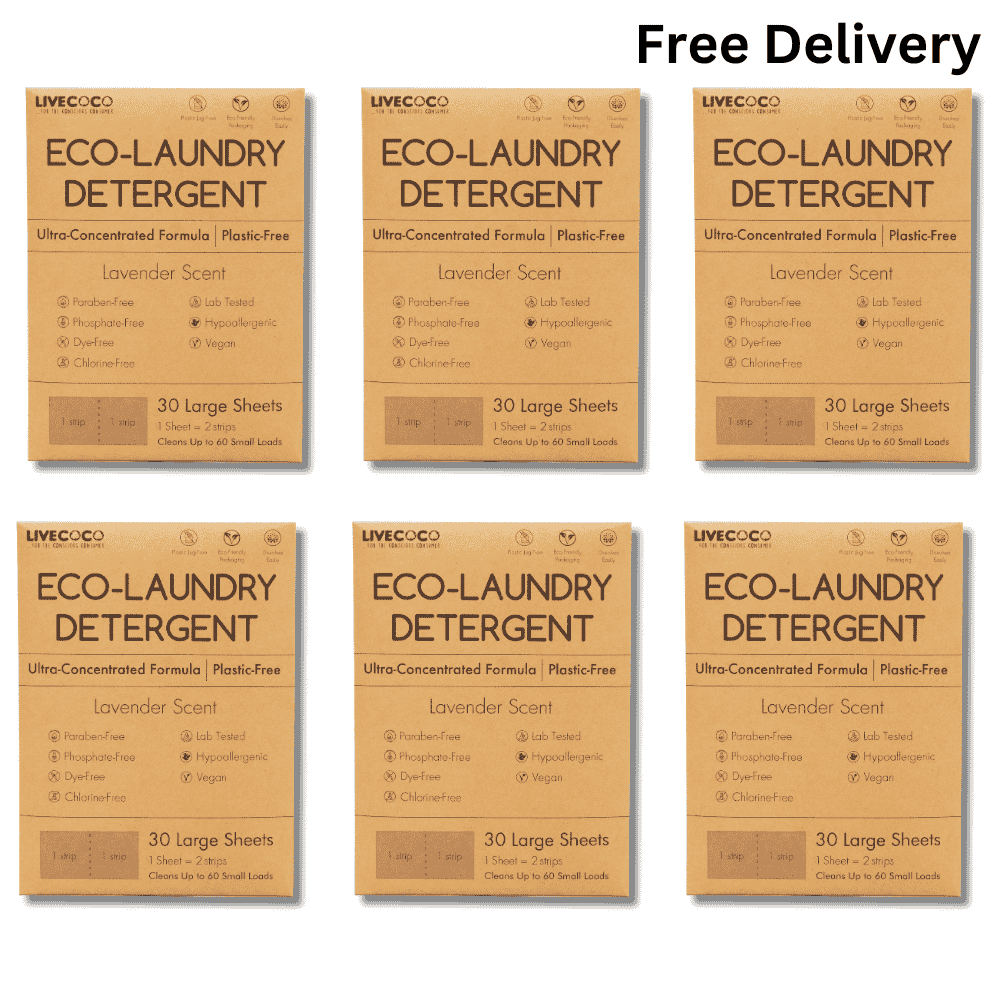 Eco-Laundry Detergent Sheets (60 Loads-Lavender Scent) - Lolomo!