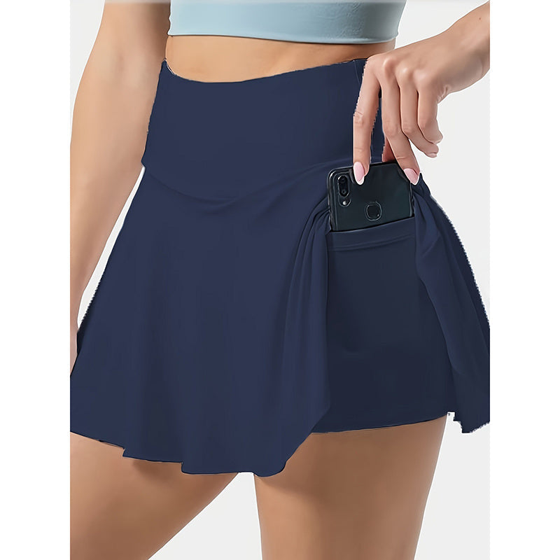 Women Tennis Skirt Golf Skorts Athletic High Waisted With Pockets
