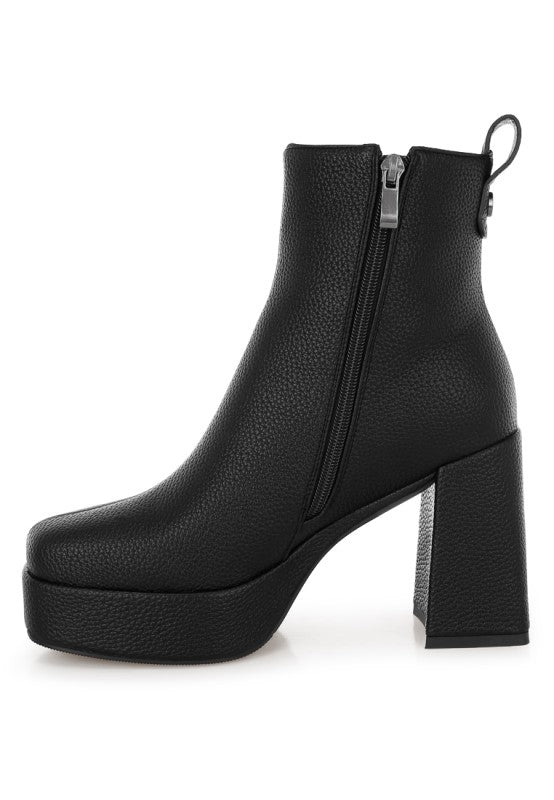 Poulin Faux Leather Chelsea Boots